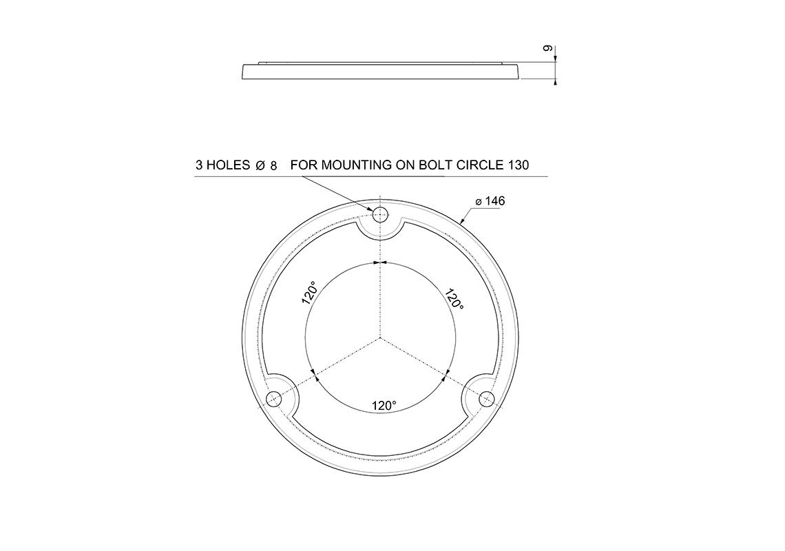 Semelle plate